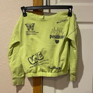 Wonder Nation Lime Green Knit Top